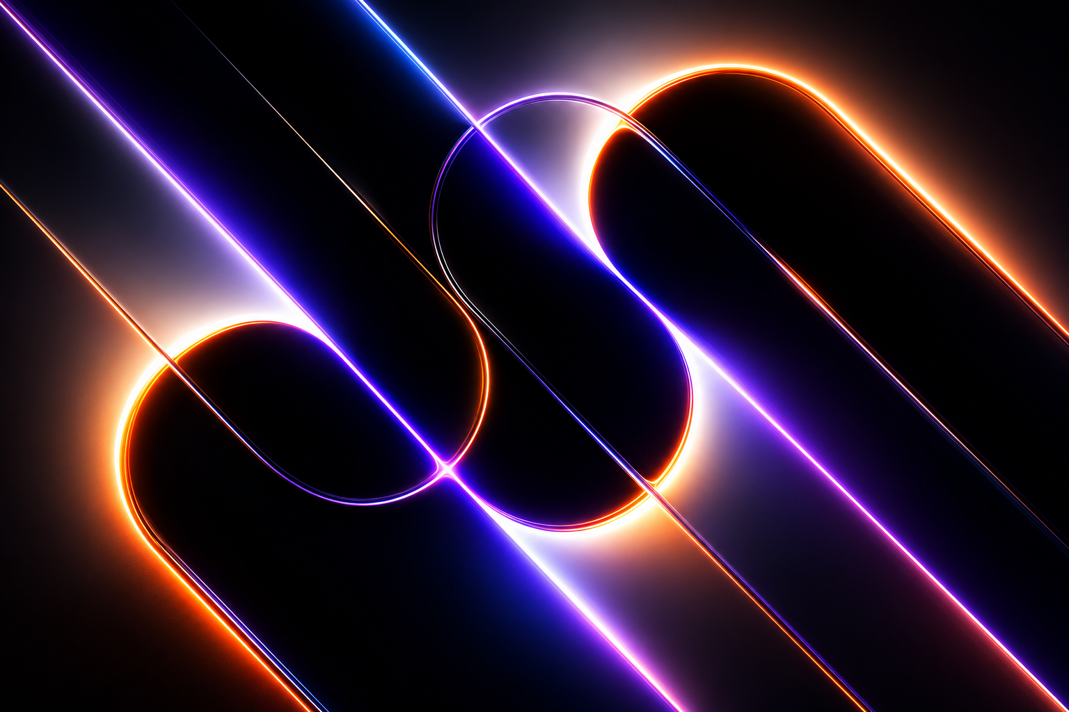 Abstract flowing forms representing a modern SaaS platform